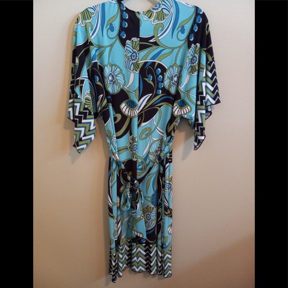 En Focus Studio Floral Printed Pullover Multicolored Dress Size 14 - Picture 2 of 6